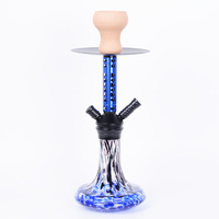Nouvelle conception 43cm Portable Arguile luxe en alliage d'aluminium russe allemand Shesha ensemble de narguilé