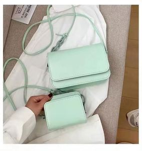 I-0270 Women's PU Leather Candy Color Fashion Clutch <b>Bags</b> Single Strap 6 Inch Crossbody <b>Small</b> Daily Outdoor Use Hasps Closure - Product Image 2
