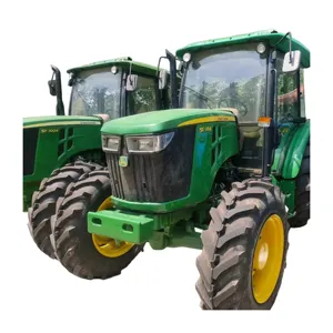 John Deer 95hp 4x4 tractor maquinaria agrícola rueda rotativa cultivador de jardín tractor cultivador de campo