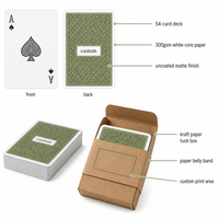 Jeu de cartes personnalisées écologiques de style allemand, jeu de poker imprimé pour la promotion de la marque lors des foires commerciales