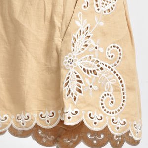 Top vêtements pour femmes, shorts brodés de qualité supérieure, vente en gros, fabricant de gros - Product Image 5