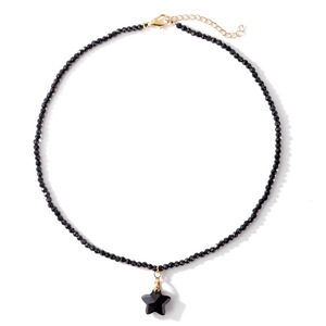 3mm đá Hạt Vòng Cổ xuyên biên giới bán chạy nhất năm cánh sao mặt dây chuyền phụ kiện thời trang đính cườm Vòng cổ ren - Product Image 6