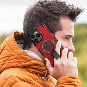 Người GIÁM HỘ phong cách TPU <span class=keywords><strong>PC</strong></span> trường hợp điện thoại cho ip16promax mạnh mẽ từ tính không dây Sạc máy ảnh bảo vệ 14 Xe Tính năng xoay - Product Image 6