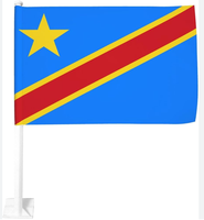 Égypte Vente en gros Drapeaux vierges à sublimation pour fenêtre de voiture à bas prix Drapeau de voiture Polyester Drapeau national