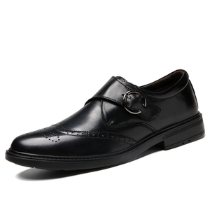 Chaussures richelieu pour <span class=keywords><strong>homme</strong></span> Robe d'uniforme Oxford <span class=keywords><strong>Derby</strong></span> Chaussures à bretelles de moine Chaussures à rayures crocodiles gaufrées <span class=keywords><strong>Boucle</strong></span> à moraillon Cuir de vache véritable - Product Image 1