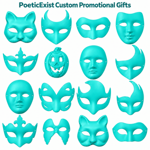 Maschere Personalizzate in Polpa di Carta PoeticExist con Logo OEM e Colori per Halloween, Mardi Gras, <span class=keywords><strong>Giorno</strong></span> dei Morti, Mascherata, Eventi di Carnevale - Product Image 1
