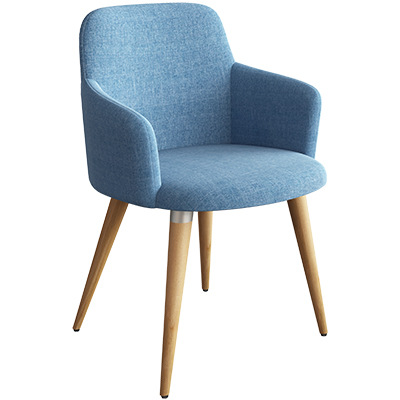 Arte en tela azul lago.