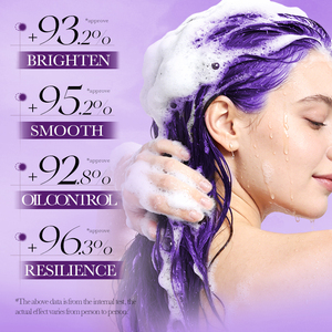 แชมพูเคราตินสีม่วงแชมพูเพื่อการบำรุงผมสีบลอนด์เงิน500มล. ฉลากส่วนตัว - Product Image 2