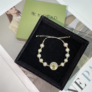 Pulsera de Rosario con Dijes de la Virgen María y Perlas de Agua Dulce de Alta Calidad, Unisex, Regalo de Oración Católica - Product Image 5