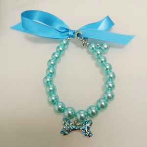 Animais Acessórios Gato Colar De Pérolas Colar Ajustável Pet Jewelry Harness Leash <span class=keywords><strong>Dog</strong></span> Cat Colar De Pérolas Colar - Product Image 5