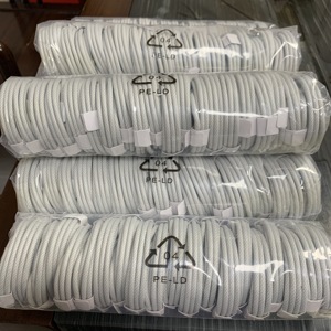 Tùy Chỉnh Kép Type-C USB Nylon Bện Cáp 60W 20W Nhanh Chóng Sạc Truyền Dữ Liệu Cho Ctoc Ngân Hàng Điện Máy In Máy Tính - Product Image 2