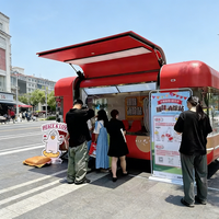 Chariot à glaces personnalisable, camion de mariage, bar à bière mobile, remorque à café, remorque bar mobile, remorque à snacks, en aluminium, personnalisable