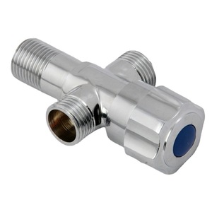 Válvula angular con acabado cromado, rosca macho de 1/2 pulgada, válvula de control de agua para uso general - Product Image 5
