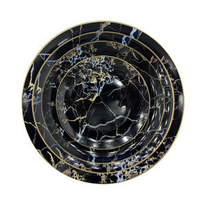 Set di stoviglie arcopali in marmo nero per matrimonio in porcellana per matrimonio <span class=keywords><strong>piatti</strong></span> decorativi per <span class=keywords><strong>piatti</strong></span> neri per ristoranti - Product Image 5