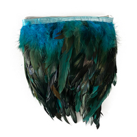 Plumes de coq naturelles garniture frange pour artisanat plumes garniture de plumes ruban mariage couture accessoires décoration Diy
