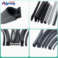 Profilé aluminium extrudé personnalisé pour portes et fenêtres de voitures Verre industriel en caoutchouc Bord inférieur en caoutchouc EPDM