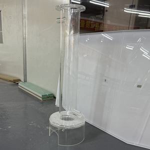Connecteurs de couvercle pour dispositif expérimental en tube cylindrique transparent en acrylique, haute résistance à la pression, personnalisables, grand format - Product Image 2