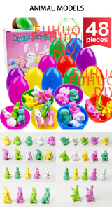Walcold Factory Easter <strong>Cartoon</strong> <strong>Egg</strong> Twist <strong>Egg</strong> Hand Tear Blind Box Children's Party Toy Diy Open Plastic Imitation <strong>Egg</strong> - Product Image 3
