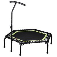 Mini trampoline hexagonal avec corde élastique pour l'intérieur et l'extérieur, équipement de fitness et de remise en forme pour la salle de sport, 40 à 50 pouces