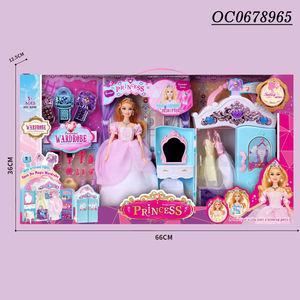 Jouets de poupée princesse en plastique avec lumière, vêtements de rechange de 11.5 pouces pour filles - Product Image 6