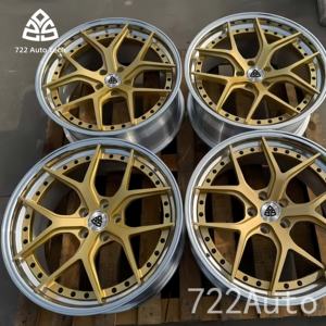 722オート 6061-T6アルミニウム合金 16-24インチ コンケーブデザイン ディープディッシュスタイル PCD ET 5x120 軽量レーシンググレード鍛造ホイール - Product Image 4