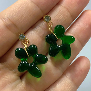 El último colgante de flor de cristal ámbar, cadena de acero inoxidable, collar tallado en forma de corazón - Product Image 5