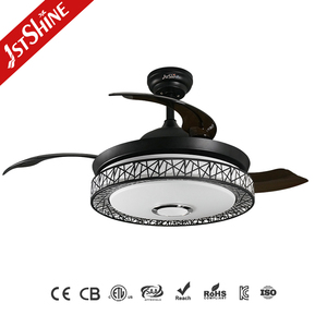 1stshine LED quạt trần xu hướng sản phẩm 3 lưỡi nhựa 42 inch âm nhạc đa chức năng Hidden Blades quạt trần ánh sáng - Product Image 2