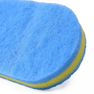 Asisten pembersih dasar spons biru tahan lama, 1 Buah sikat pembersih bak mandi kualitas tinggi ubin dinding aksesori kamar mandi dapur