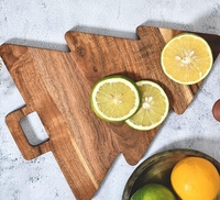 Plateau à fromage créatif pliable de 1,5 cm d'épaisseur, moderne et élégant, en bois, pour la cuisine, pour servir les charcuteries, planche à découper