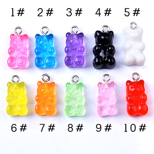 Pulsera chapada en oro de múltiples colores caramelo yute oso pulsera de cadena Figaro - Product Image 5