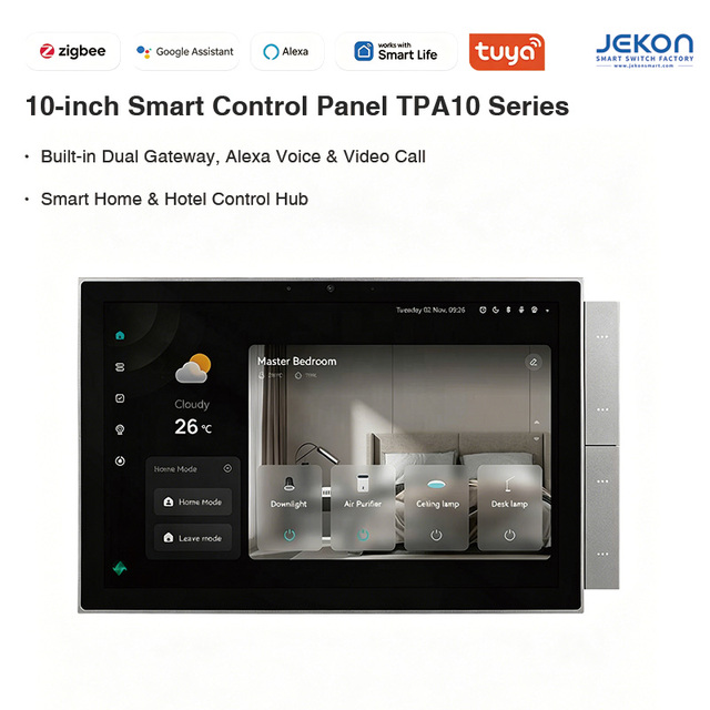 10 Inch TPA10 Tuya Smart Home Hub Control Panel US EU Asia Standard Versions