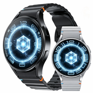 Montre connectée avec écran AMOLED 41-43 mm, boîtier en alliage d'aluminium, bracelet en silicone, écran tactile, GPS, NFC, suivi de santé, unisexe - Product Image 2
