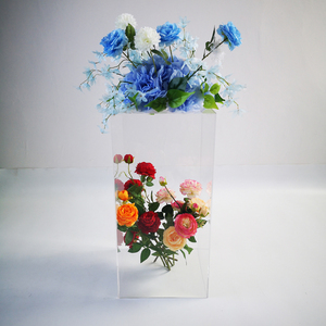 Thiết lập của 3 trong suốt Acrylic hoa đứng trang trí đám cưới cột lối đi Acrylic đám cưới đứng - Product Image 2