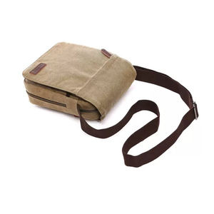 Oem Odm <b>Mens</b> Canvas Crossbody <b>Bag</b> 8 Inch Vintage Portable For Travel Outdoor Hiking <b>Work</b> Sports - Product Image 5