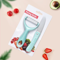Thuis Keuken Gadgets Innovatieve Multifunctionele Fruit Groente Gereedschap 2 Stuks Roestvrijstalen Schilmessenschiller Set