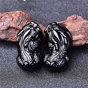 Gros Quartz Naturel Gravé <span class=keywords><strong>Pixiu</strong></span> Pendentifs <span class=keywords><strong>Obsidienne</strong></span> Cristal <span class=keywords><strong>Pixiu</strong></span> Pendentif - Product Image 4