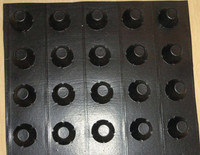 Tapis filtrant pour gazon artificiel, aménagement paysager, panneau de drainage en HDPE, bac de drainage pour plantation, grille en plastique pour gazon de toit