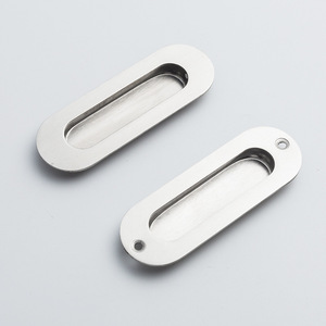Concealed Stainless Steel Drawer <b>Handles</b> For Cabinet <b>Doors</b> Minimalist Design Easy Installation - Product Image 3
