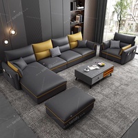 Nouveau modèle 2026 : Ensemble de canapés sectionnels en coton et lin pour salon, avec éponge à haute résilience, design moderne en forme de L