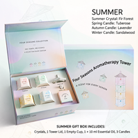 Ensemble cadeau de bougies parfumées Wishing Tower, pierre diffuseur, parfum pour mariage/anniversaire