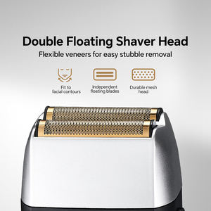 เครื่องโกนหนวดไฟฟ้าแบบชาร์จ Type-C พร้อมใบมีดคู่สำหรับโกนผมและหนวด - Product Image 4
