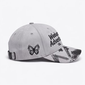 Wholesale Custom Logo <b>Flat</b> Embroidered Faux Leather 6 Panel Baseball Cap Premium PU Leather Dad <b>Hat</b> Manufacturer - Product Image 3