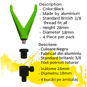Connecteur à changement rapide pour la pêche à la <span class=keywords><strong>carpe</strong></span>, adaptateur <span class=keywords><strong>en</strong></span> aluminium à verrouillage par torsion, accessoires de pêche sécurisés et durables pour rod pod - Product Image 3
