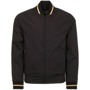 Chaqueta cortavientos con cremallera completa para hombre con estilo con mangas largas impermeable y transpirable relleno de algodón para la temporada de otoño - Product Image 4