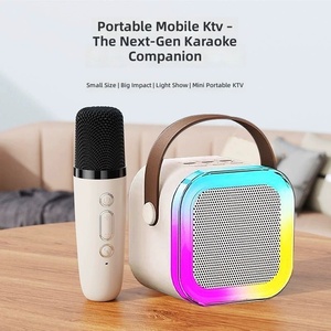 Nieuwe Hot K12 Draagbare Home <span class=keywords><strong>Speaker</strong></span>, Schattige Mini Draadloze Audio met Microfoon, Karaoke Familie Zangmachine - Product Image 5