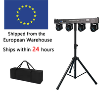 Entrepôt européen 4x40W RGBW 4 en 1 LED Par Gig Bar Laser Strobe Beam Effect Triple Stand Moving Head Stand Light pour fête DJ