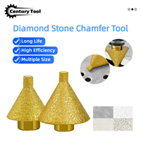 Outil de chanfreinage diamanté brasé M10 et M14 pour carrelage céramique et marbre, fraise à chanfreiner, embout de meulage pour meuleuse d'angle, outils de meulage