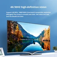 Cable DP a HDTV Full HD 1080P de 1.8m, Revestimiento de PVC Chapado en Oro, Sincronización de Audio y Video para PC/Proyector, Pantalla Grande