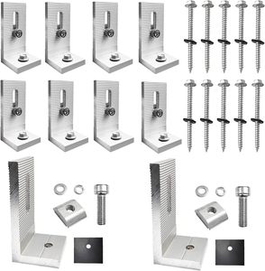 Lông Bán Buôn Bạc AL6005-T5 Năng Lượng Mặt Trời Gắn L Chân Tấm Năng Lượng Mặt Trời Gắn Hệ Thống - Product Image 4