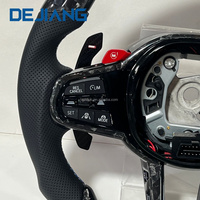 Volant de voiture en fibre de carbone 5au avec chauffage, vibration et LED pour BMW G30 G20 G32 G01 G02 G87 G80 G82 G42 G11 G12 G13